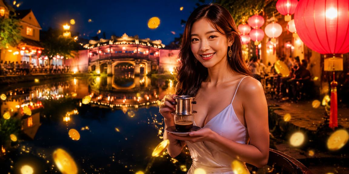 Người chơi tra cứu thông tin cá cược tại quán cà phê Hội An
